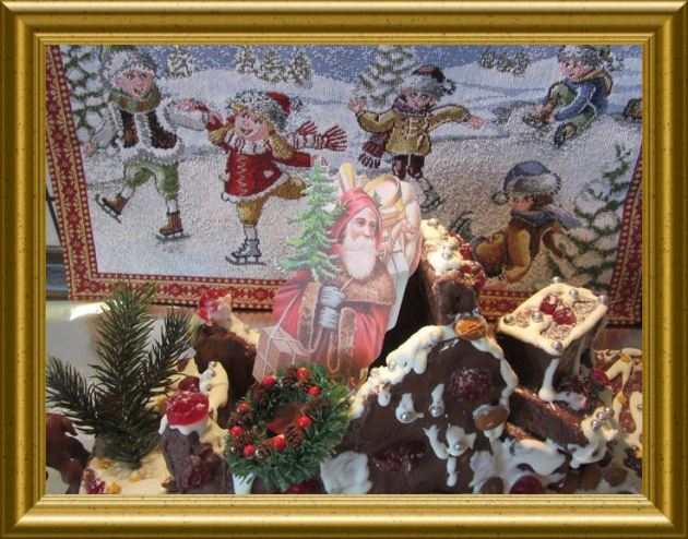 Nostalgieschlitten aus Lebkuchen aus der Taraland Lehrküche