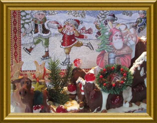 Nostalgieschlitten aus Lebkuchen aus der Taraland Lehrküche