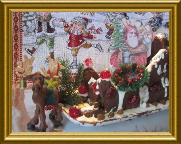 Nostalgieschlitten aus Lebkuchen aus der Taraland Lehrküche