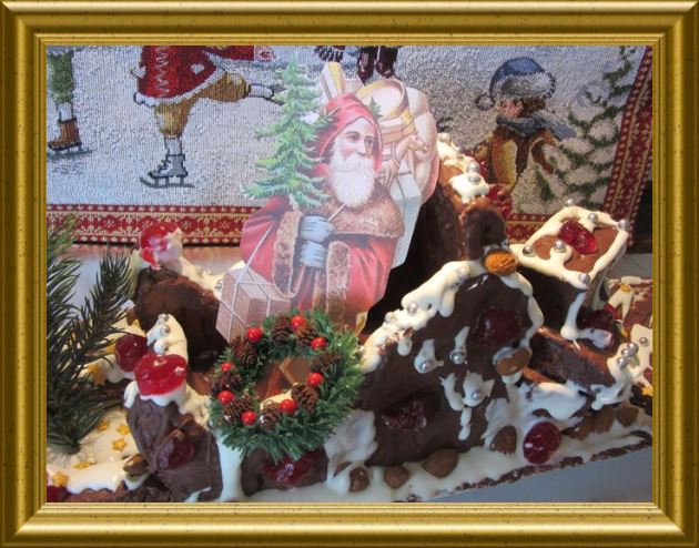 Nostalgieschlitten aus Lebkuchen aus der Taraland Lehrküche