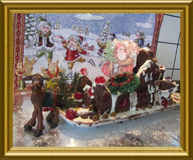 Nostalgieschlitten aus Lebkuchen aus der Taraland Lehrküche