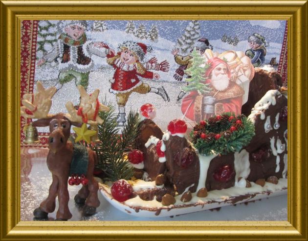 Nostalgieschlitten aus Lebkuchen aus der Taraland Lehrküche