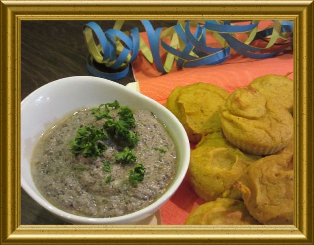 Pilz Dip zu Kürbisküchlein aus der Taraland Lehrküche