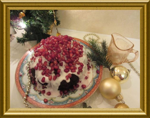 Traditioneller Christmas Pudding mit Brandysauce aus der Taraland Lehrküche