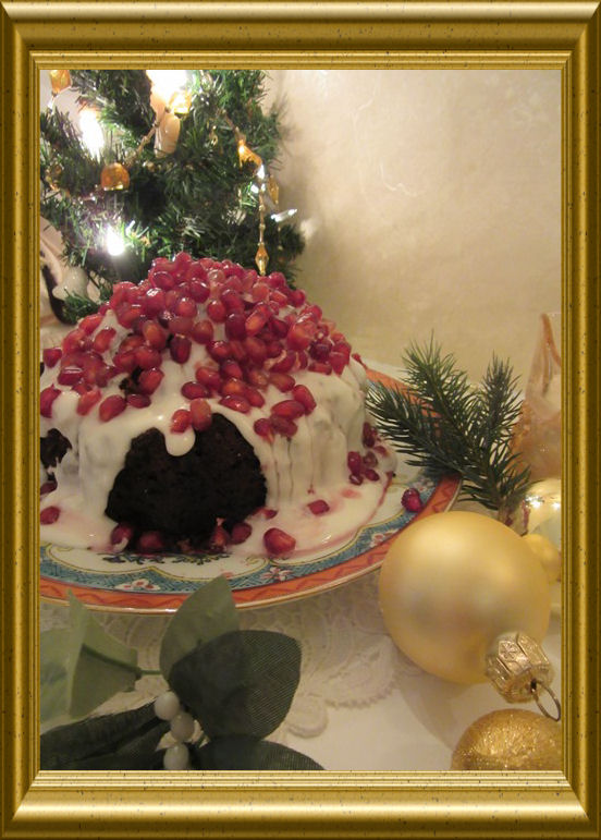 Traditioneller Christmas Pudding mit Brandysauce aus der Taraland Lehrküche