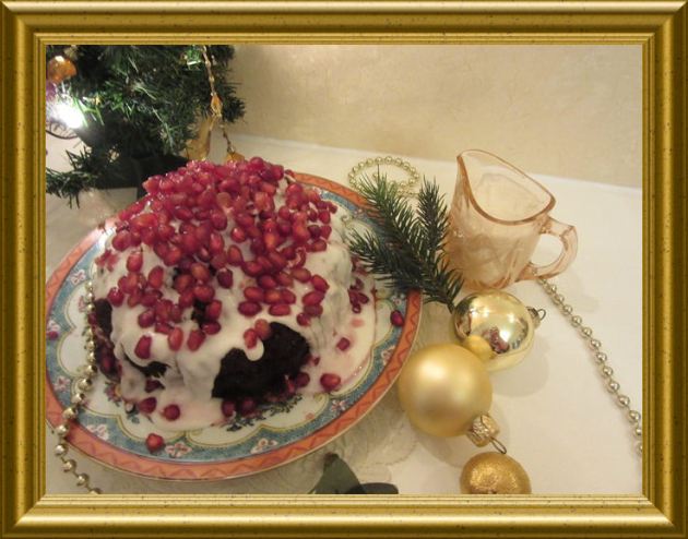 Traditioneller Christmas Pudding mit Brandysauce aus der Taraland Lehrküche