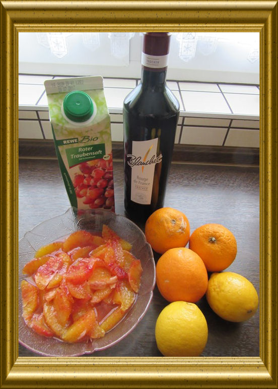 Blutorangen Bowle aus der Taraland Lehrküche