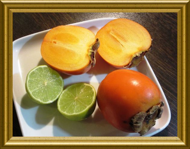 Crépes mit Kaki Kompott aus der Taraland Lehrküche