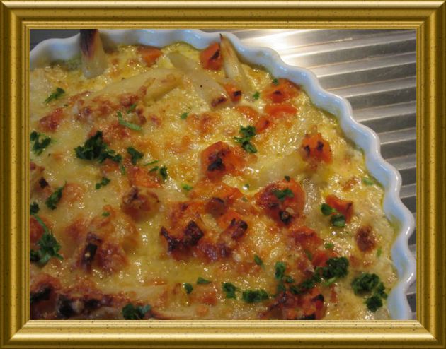 Schwarzwurzel-Möhren-Gratin aus der Taraland Lehrküche