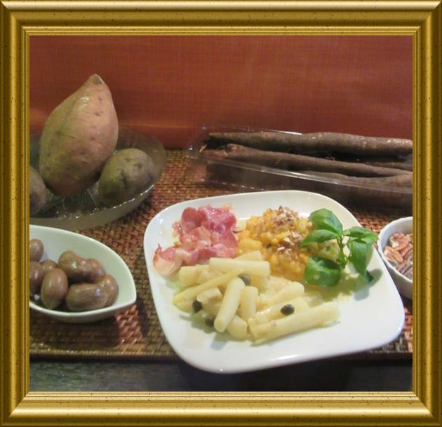 Schwarzwurzeln mit zweierlei Stampf mit Pekannüssen aus der Taraland Lehrküche