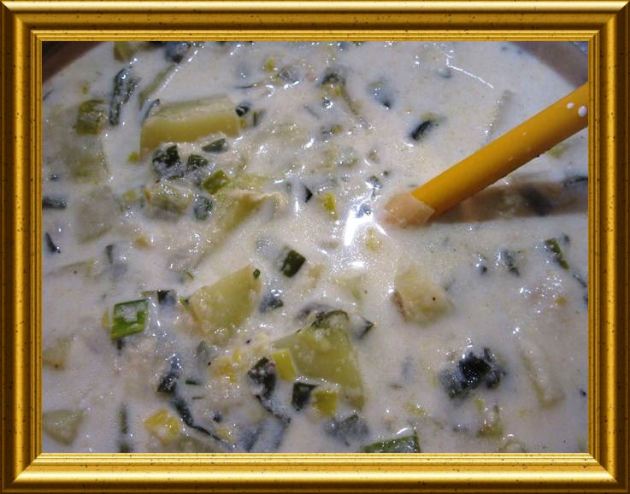 Kartoffel-Lauch-Suppe mit Kabeljau aus der Taraland Lehrküche