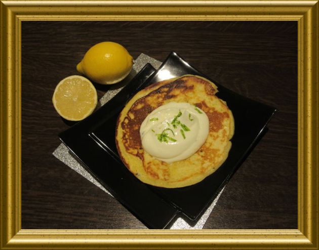 Mini-Pfannkuchen mit Zitronencréme aus der Taraland Lehrküche